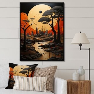 Designart "African Tribes Ancient Traditions IV" African Tribes Framed